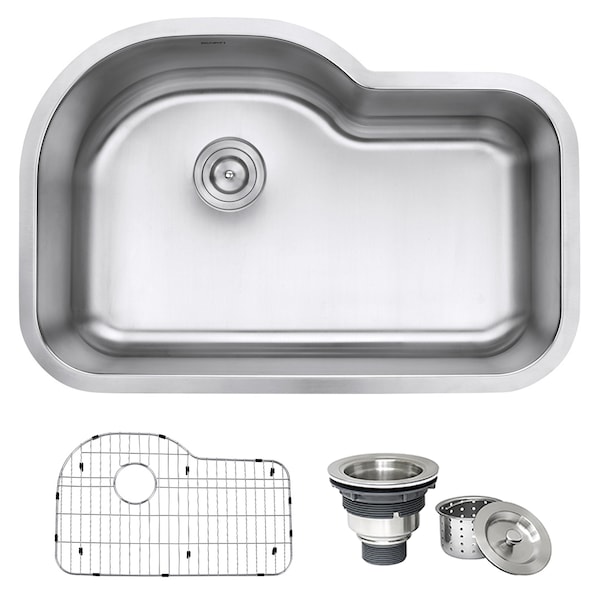 Ruvati RVM4700 Undermount 16 Gauge 32" Kitchen Sink Single Bowl- RVM4700 - main